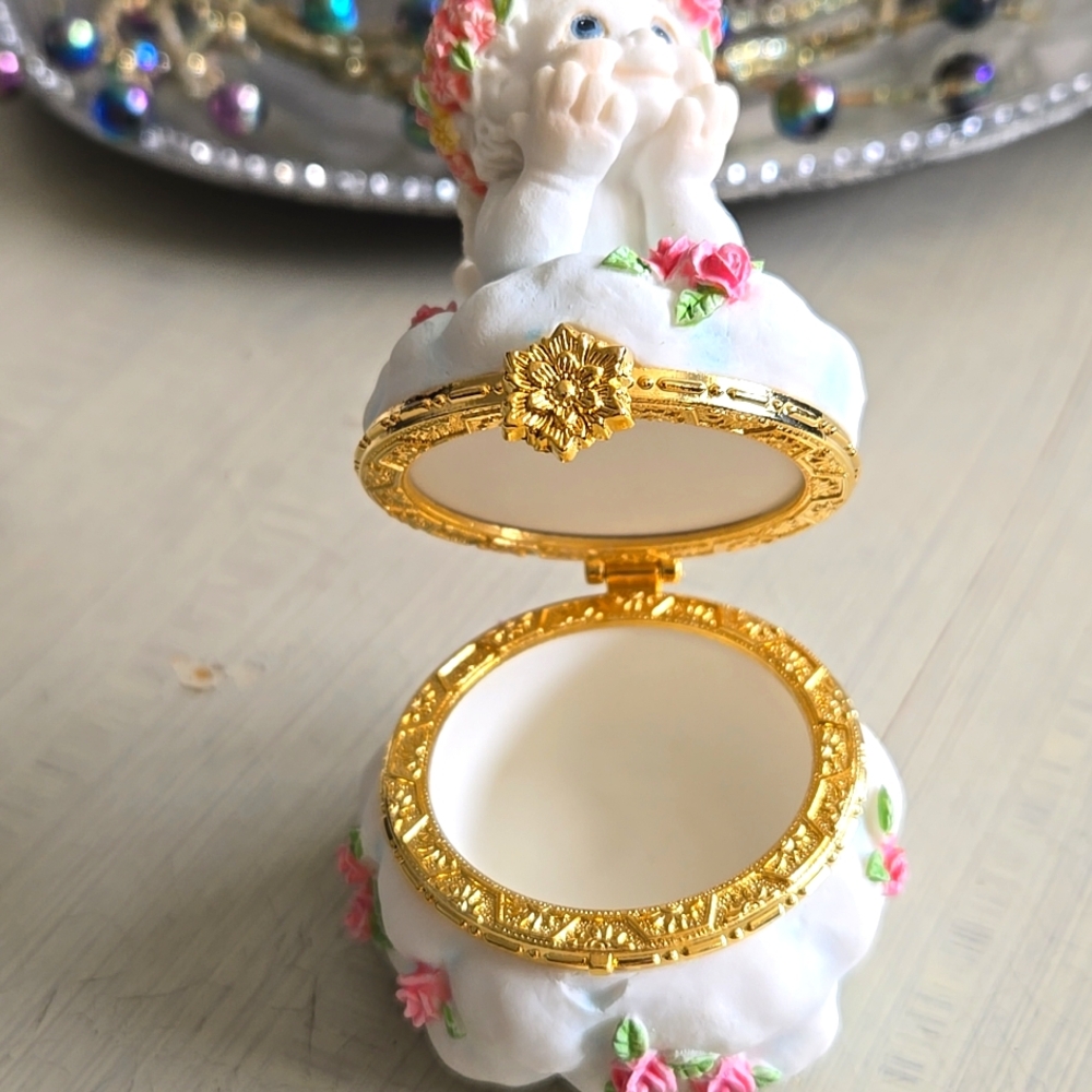 VINTAGE DREAMSICLES "GUARDIAN ANGEL" TRINKET BOX - Picture 6 of 7